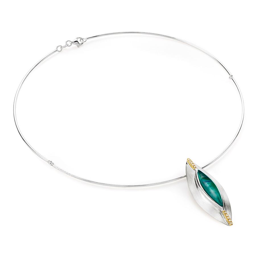 Pendant-necklace 'Aurum' AURUM | CD MNDAU18G VS CT.0,11
